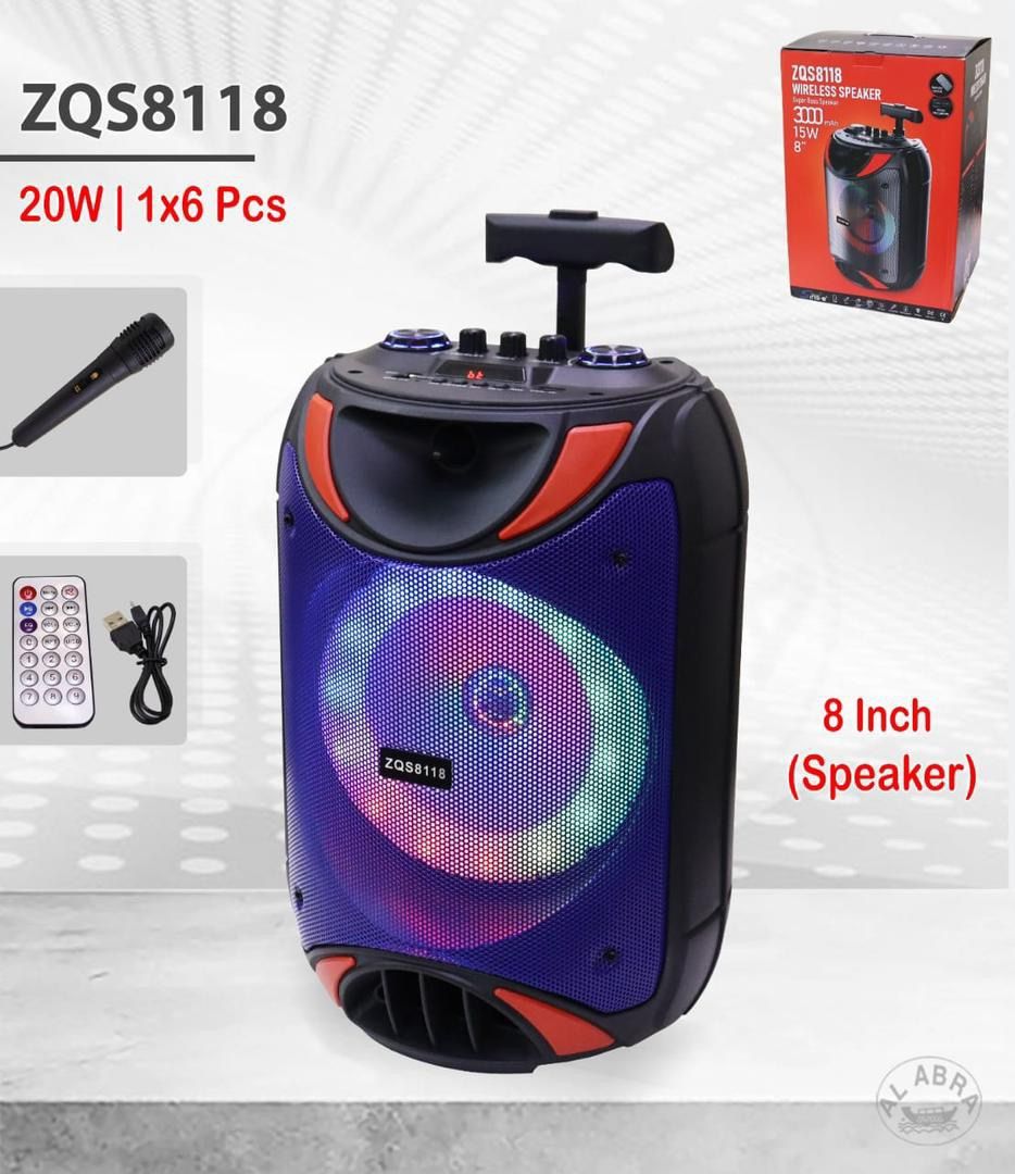 اسپیکر چمدانی شارژی ZQS 8118