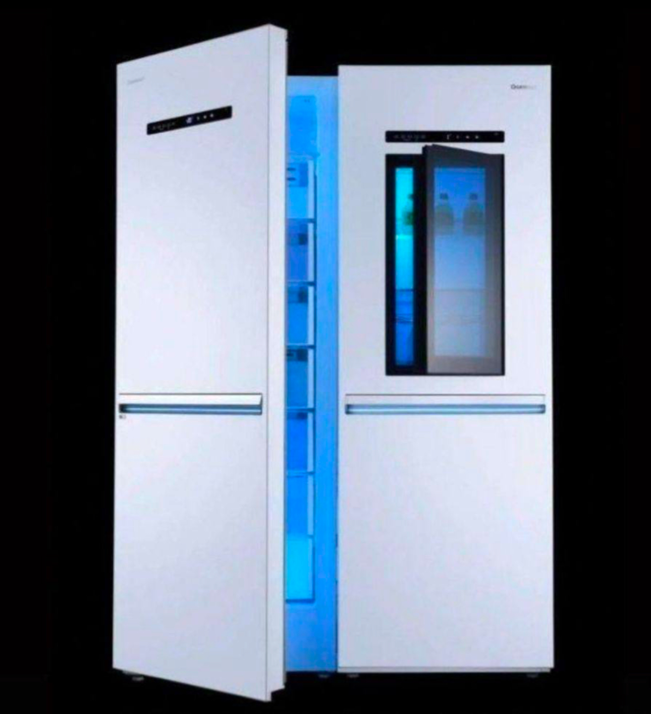 یخچال فریزر دوقلو دور این دور درب شیشه ای سونیل مدل FN 2069 - RN 20