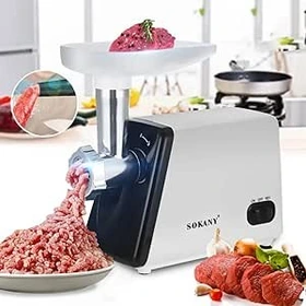 چرخ گوشت سوکانی مدل SOKANY SK-312، حداکثر قدرت 2500 وات، چرخ گوشت برقی چند کاره 3 در 1،