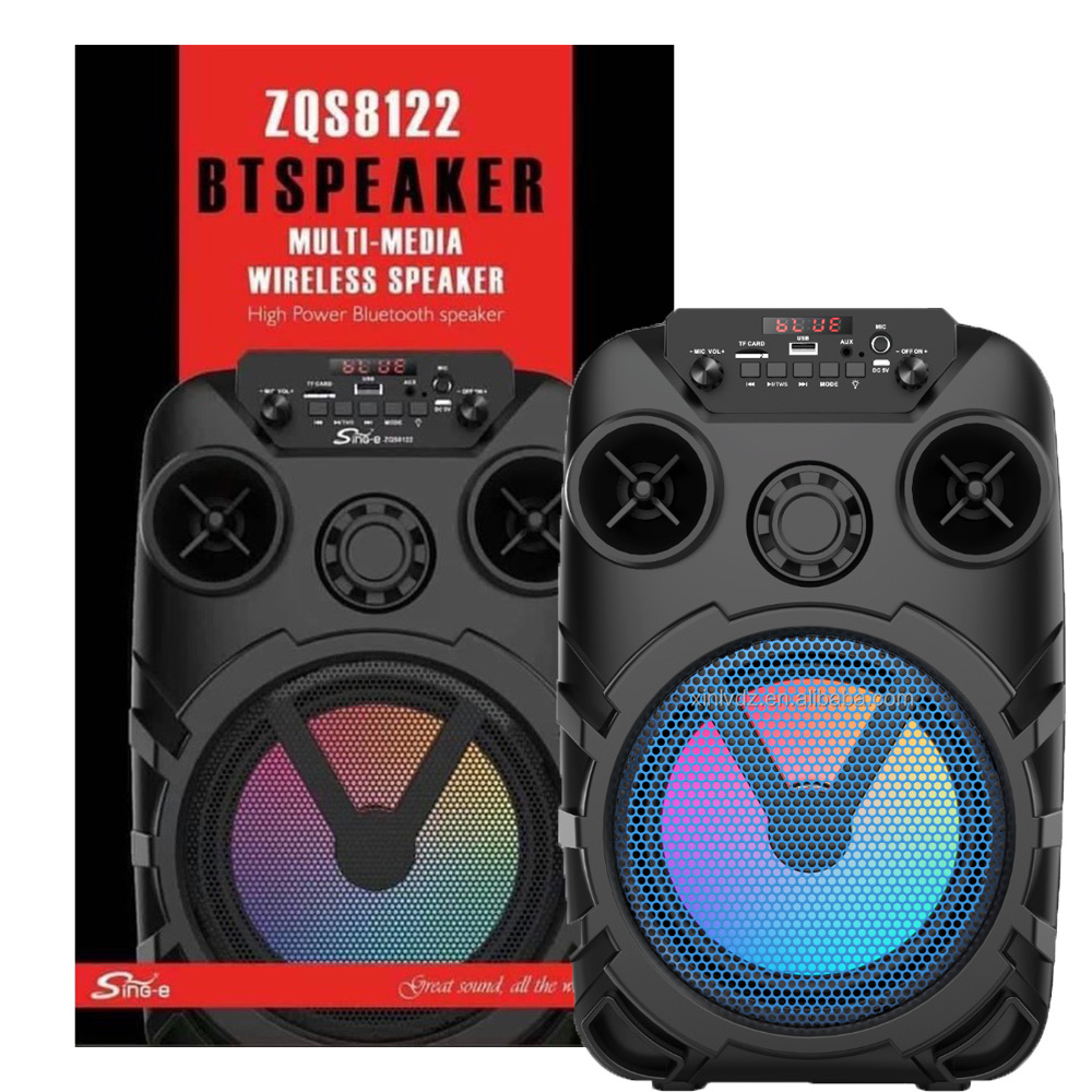 اسپیکر بلوتوث فلش و قابلیت اتصال میکروفون مدل ZQS 8122