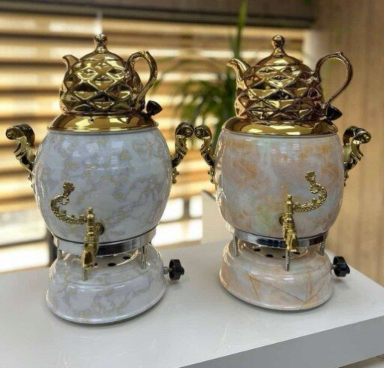 سماور طرح سنگ 6 لیتر