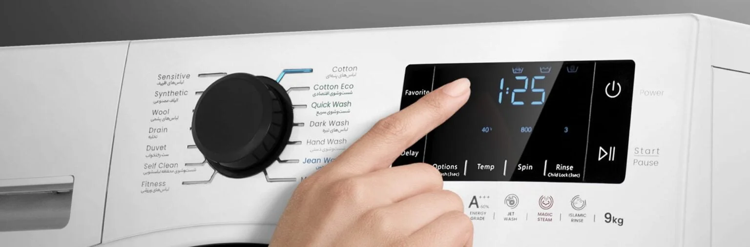 ماشین لباسشویی اسنوا مدل اکتا SWM-D80 ظرفیت 8 کیلوگرم