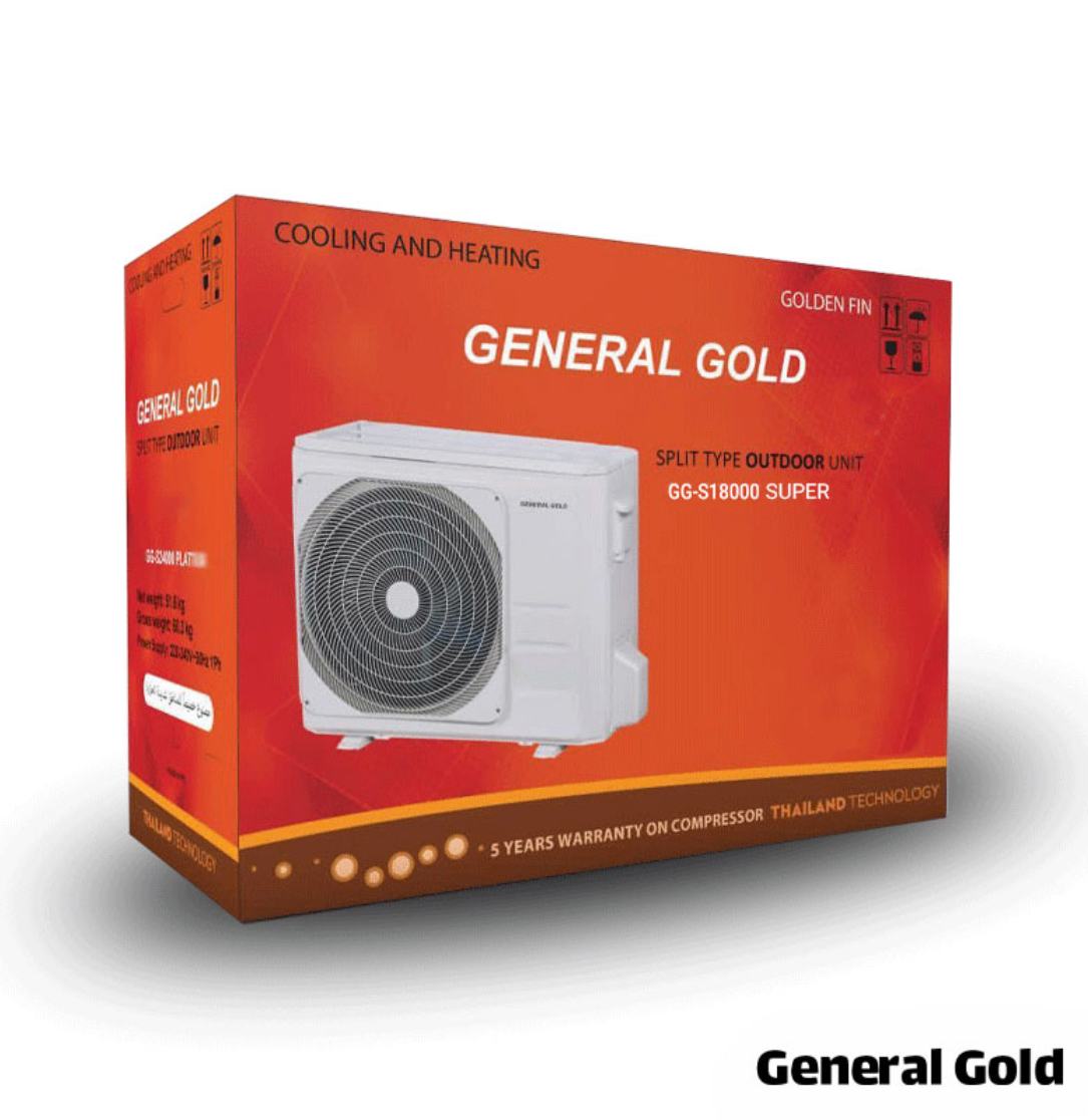 کولر گازی جنرال گلد ۱۸۰۰۰ سوپر، گاز R22 مدل GG-S18000 SUPER