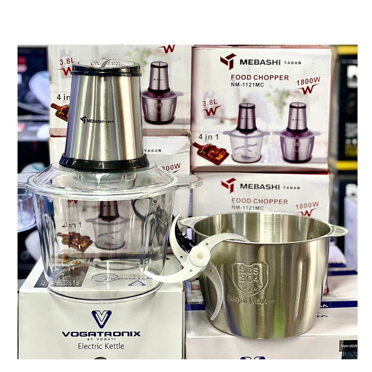 خردکن دو کاسه مباشی 3.8 لیتر 1800وات مدل mm-1121